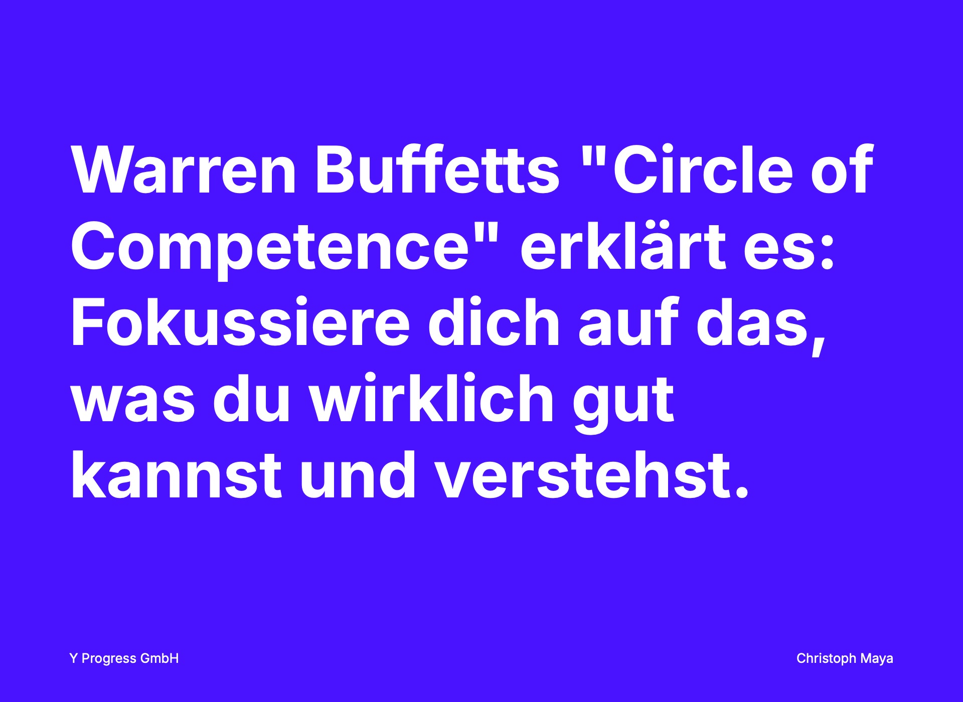 Warren Buffetts Circle of Competence: Die Formel für außergewöhnlichen Erfolg — Folie 3